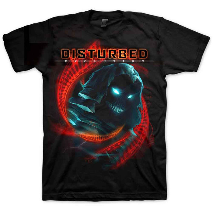 Disturbed DNA Swirl Black Large Unisex T-Shirt