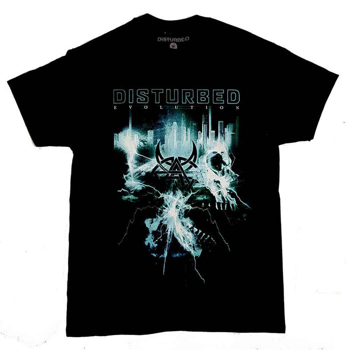 Disturbed Apocalypse Dateback Black Medium Unisex T-Shirt