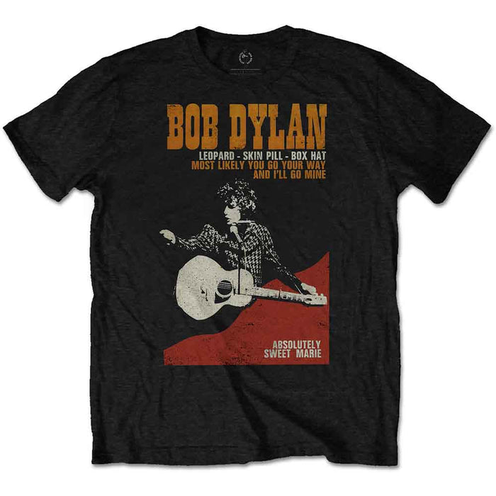 Bob Dylan Sweet Marie Black X-Large Unisex T-Shirt