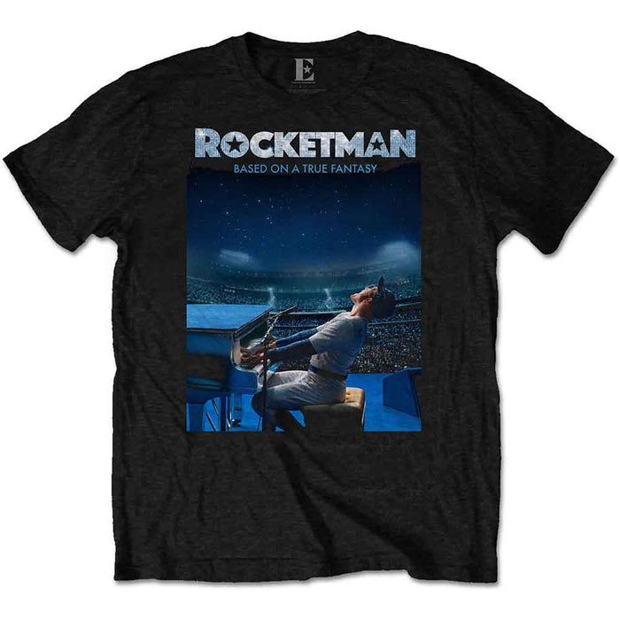 Elton John Rocketman Starry Night Black Small Unisex T-Shirt