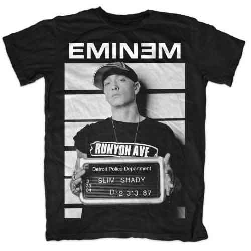 Eminem Arrest Black Large Unisex T-Shirt