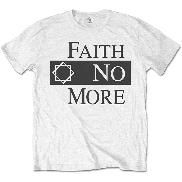 Faith No More Classic Logo V2 White Small Unisex T-Shirt