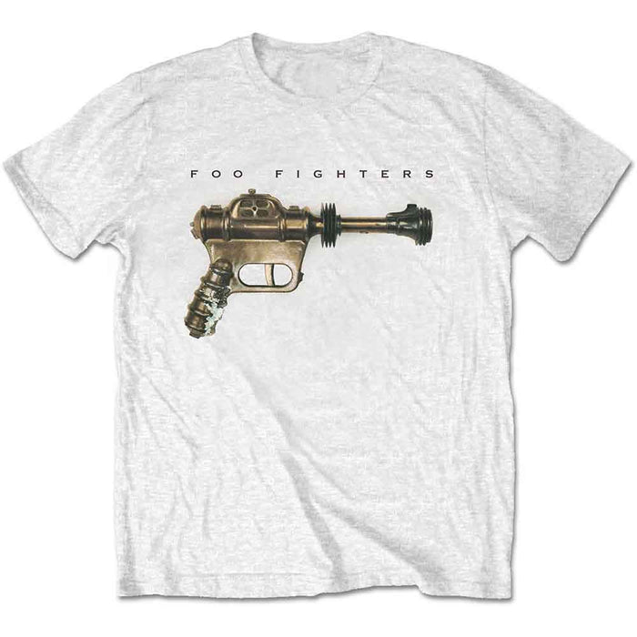 Foo Fighters Ray Gun White Large Unisex T-Shirt