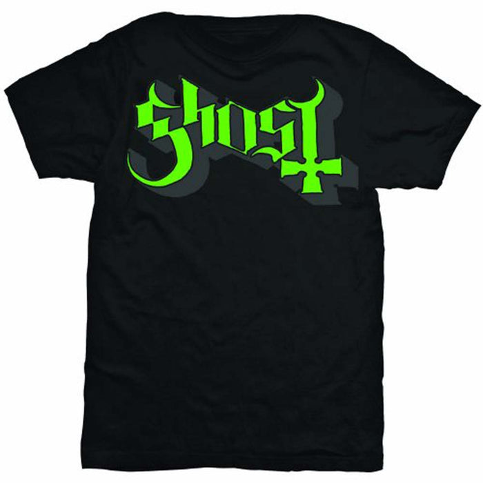 Ghost Green & Grey Keyline Logo Black Medium T-Shirt