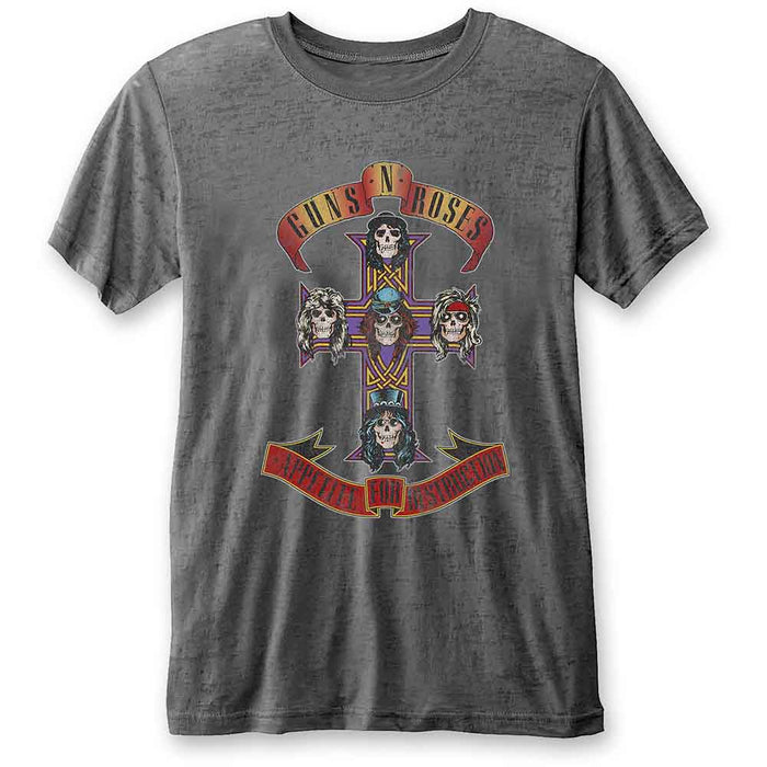 Guns N Roses Appetite For Destruction Charcoal Large Unisex T-Shirt