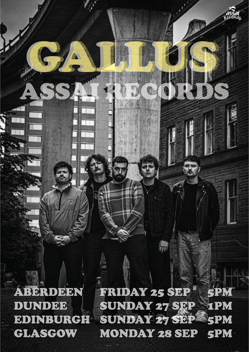 Gallus Life Is Bliss Instore Performance & Signing Glasgow Priority Entry with Pre-Order (5pm Monday 28th September 2026)