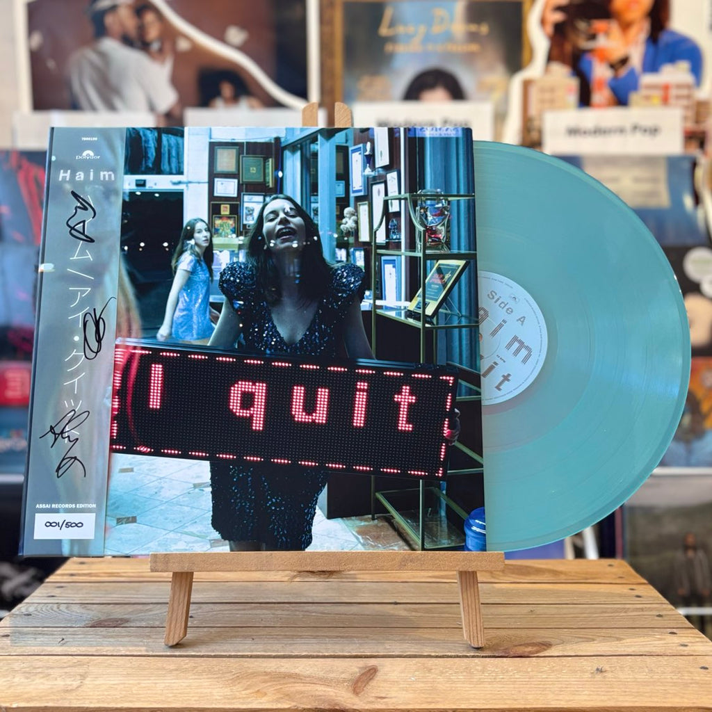 HAIM I quit Vinyl LP Signed Assai Obi Edition Light Blue Colour