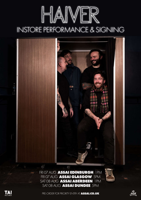 Haiver The Ghost Dance Instore Performance & Signing Dundee Priority Entry with Pre-Order (5pm Saturday 8th August 2026)