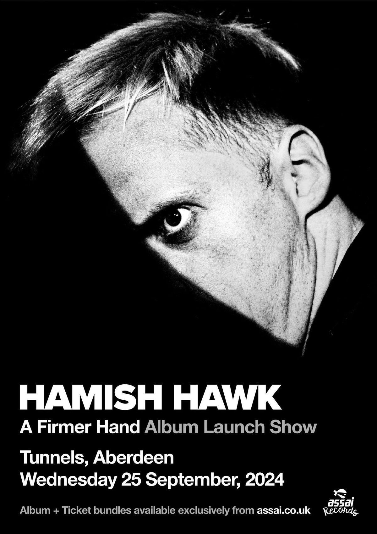 Hamish Hawk Album + The Tunnels Aberdeen Ticket Bundle Wednesday 25th — Assai Records