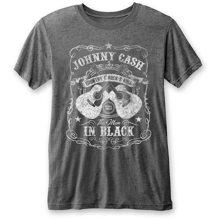 Johnny Cash The Man In Black Charcoal Small Unisex T-Shirt