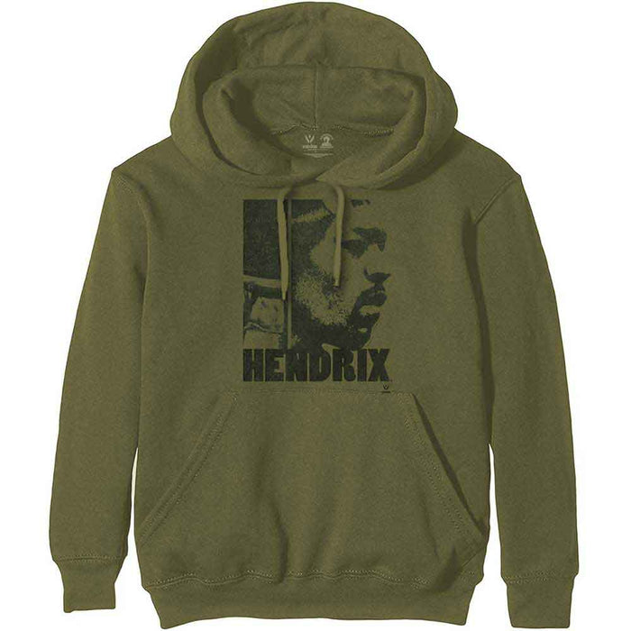 Jimi Hendrix Let Me Live Khaki Large Unisex Hoodie