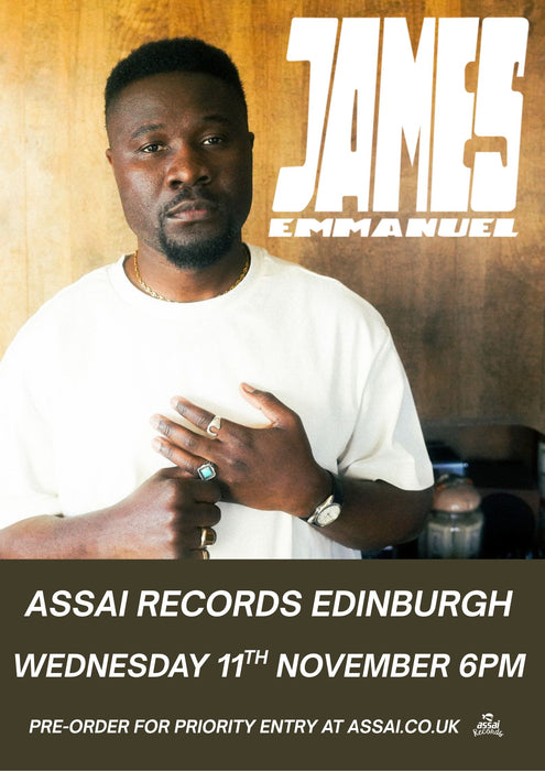 James Emmanuel A Time To Heal Instore Performance & Signing Edinburgh Priority Entry with Pre-Order (6pm Wednesday 11th November 2026)