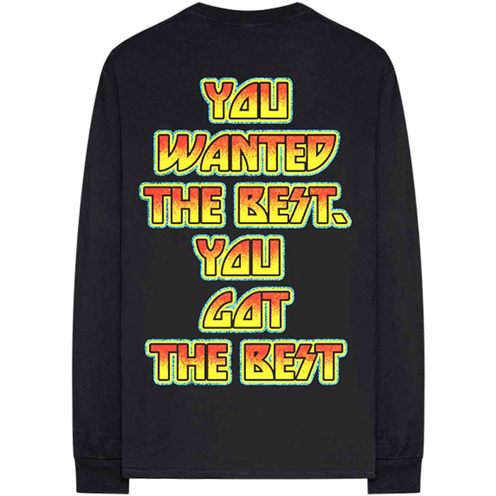 Kiss You Wanted The Best Black XXL Long Sleeved Unisex T-Shirt