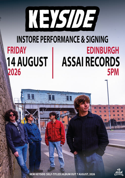 Keyside Instore Performance & Signing Edinburgh Priority Entry with Pre-Order (5pm Friday 14th August 2026)
