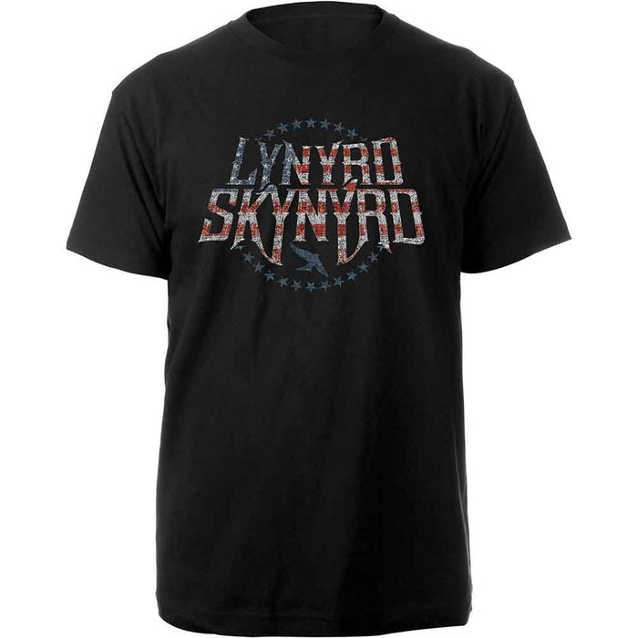 Lynyrd Skynyrd Stars & Strips Black Small Unisex T-Shirt