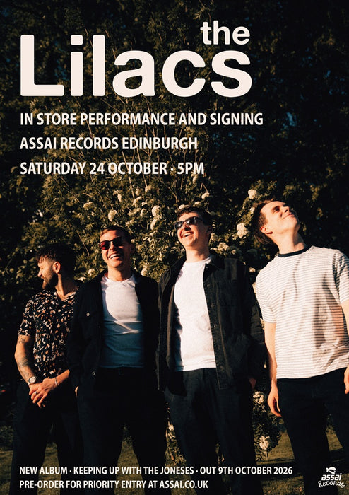 The Lilacs Keeping Up With The Joneses Instore Performance & Signing Edinburgh Priority Entry with Pre-Order (5pm Saturday 24th October 2026)