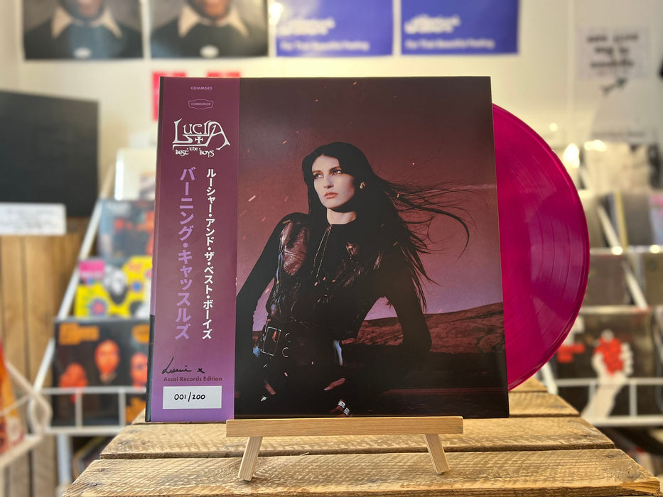 Lucia & The Best Boys Burning Castles Vinyl LP Signed Transparent Grape Colour Assai Obi Edition 2023