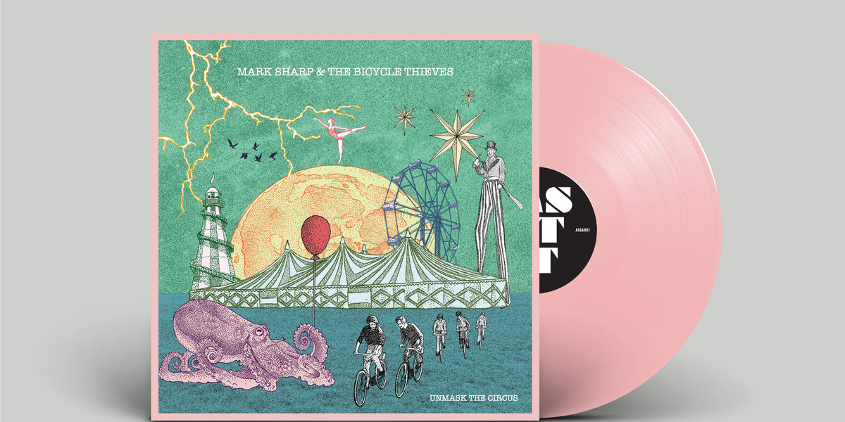Mark Sharp & The Bicycle Thieves Unmask The Circus Vinyl LP Opaque Pin ...