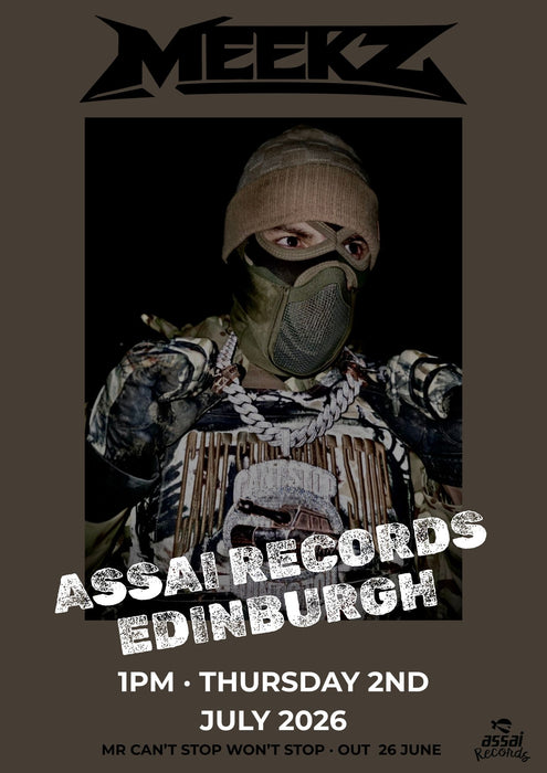 MEEKZ Instore Signing Session Edinburgh Priority Entry with Pre-Order (1pm Thursday 2nd July 2026)