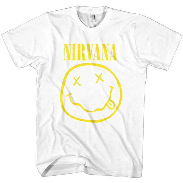 Nirvana Yellow Smiley White X-Large Unisex T-Shirt