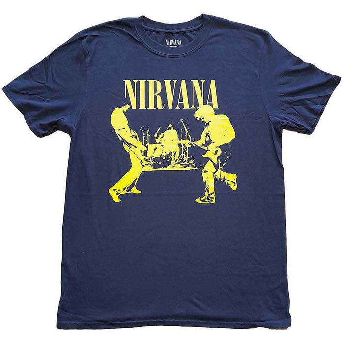 Nirvana Stage Navy Small Unisex T-Shirt