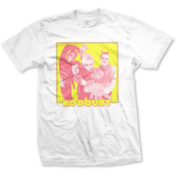 No Doubt Yellow Photo White Large Unisex T-Shirt