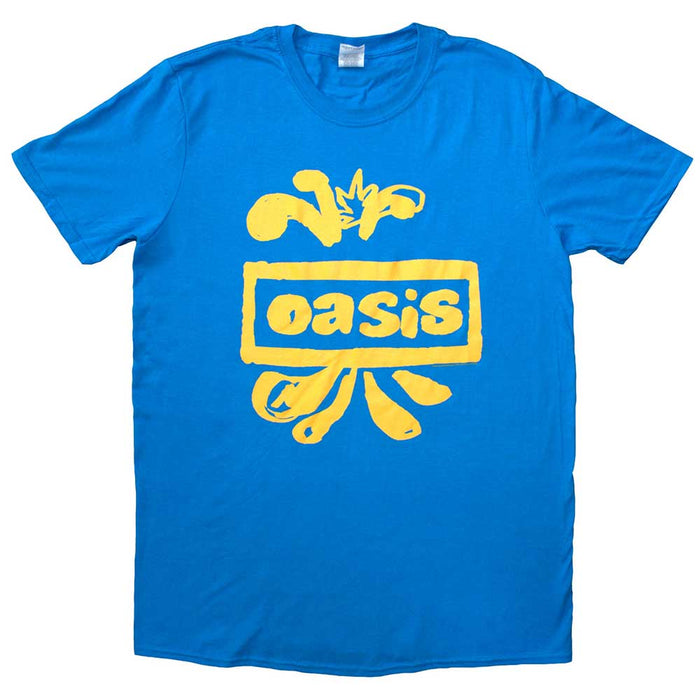 Oasis Drawn Logo Blue X-Large Unisex T-Shirt