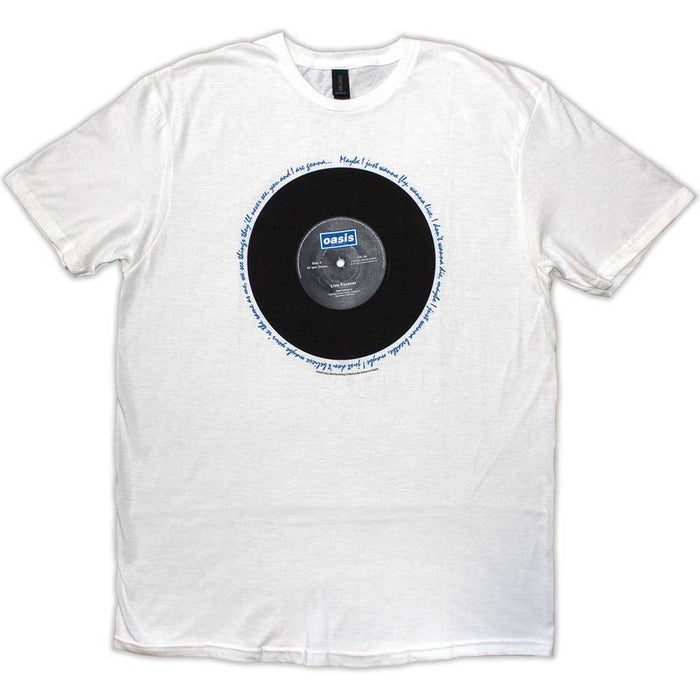 Oasis Live Forever Single White XXL Unisex T-Shirt