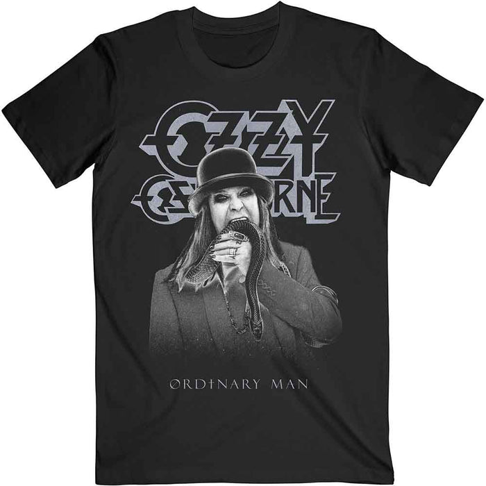 Ozzy Osbourne Ordinary Man Snake Rayograph Black Large Unisex T-Shirt