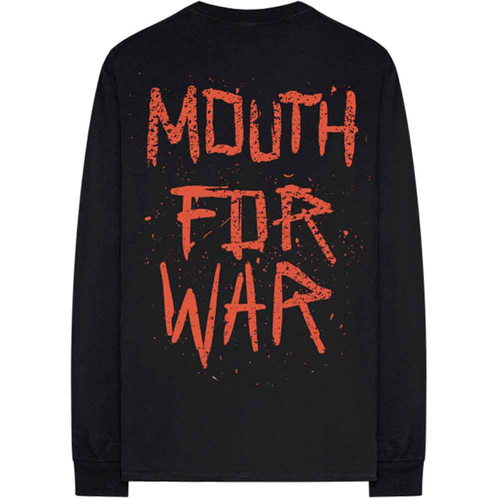 Pantera Mouth For War Black Small Long Sleeved Unisex T-Shirt