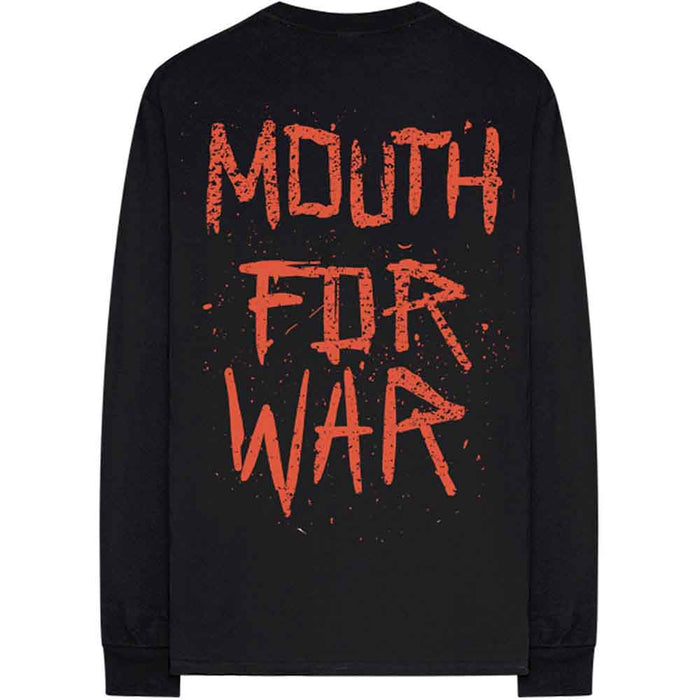 Pantera Mouth For War Black Medium Long Sleeved Unisex T-Shirt