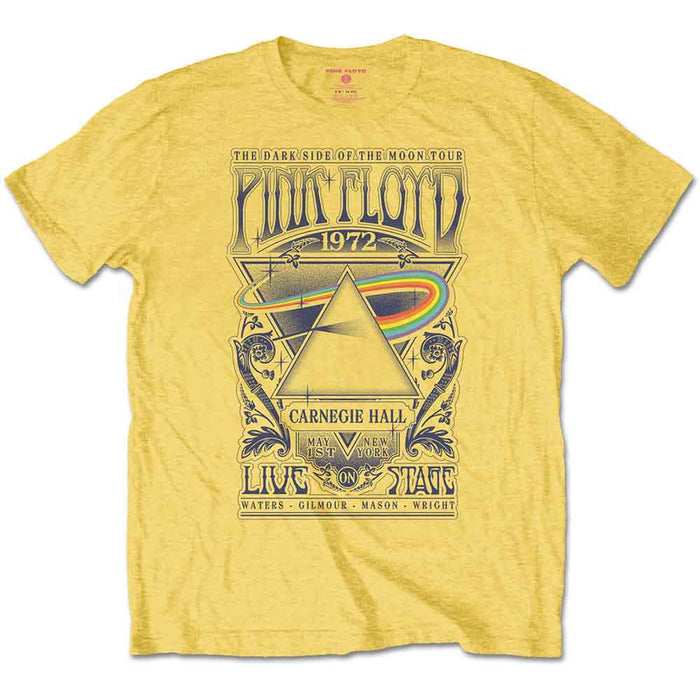 Pink Floyd Carnegie Hall Poster Yellow XXL Unisex T-Shirt