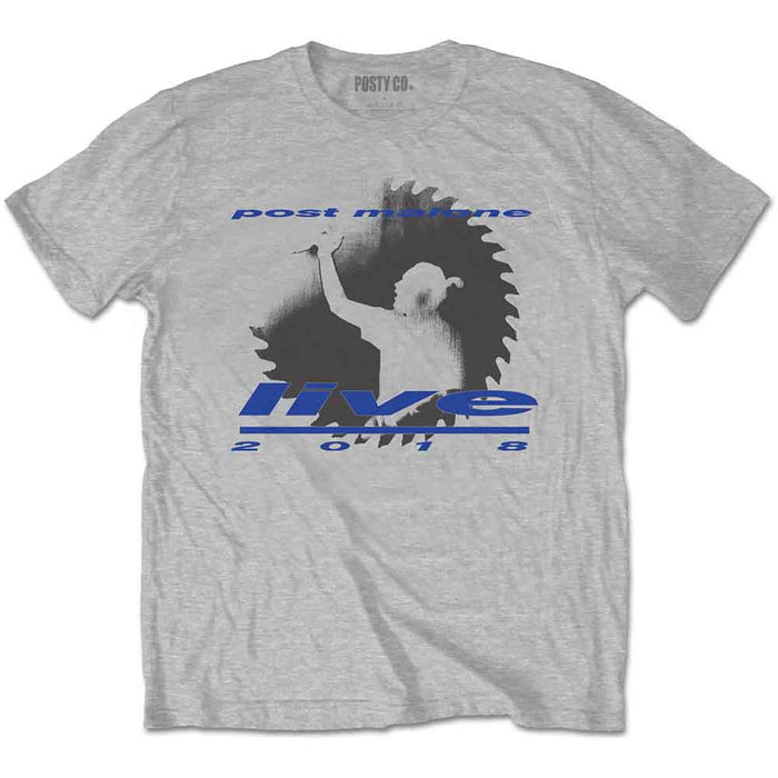 Post Malone Live Saw Grey XL Unisex T-Shirt