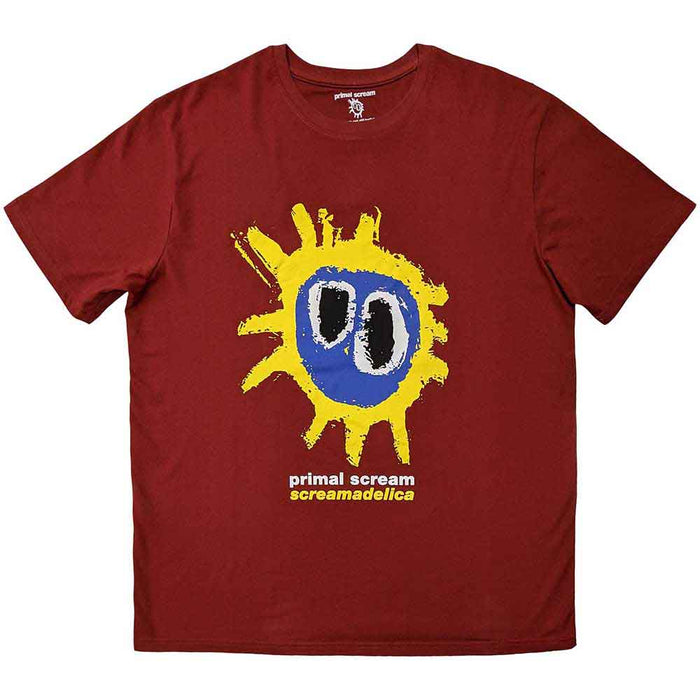 Primal Scream Screamadelica Red Large Unisex T-Shirt