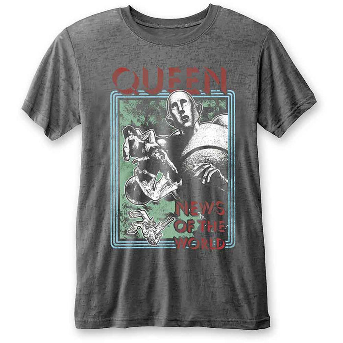 Queen News Of The World Charcoal Large Unisex T-Shirt