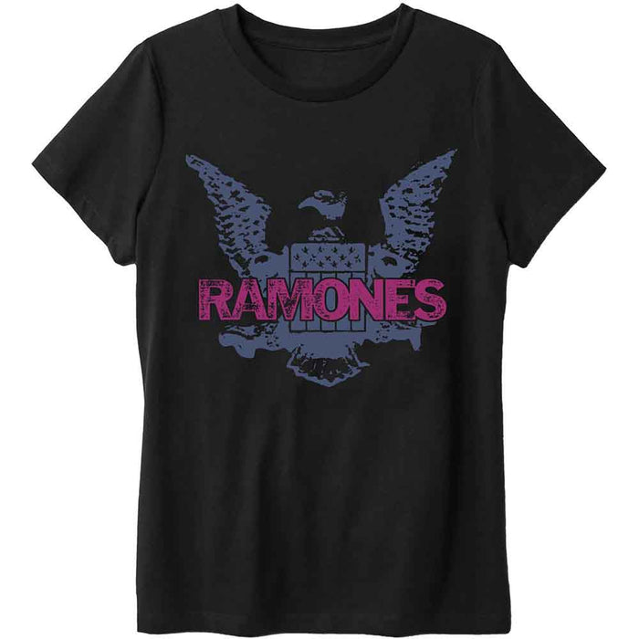 Ramones Purple Eagle Black Medium Unisex T-Shirt