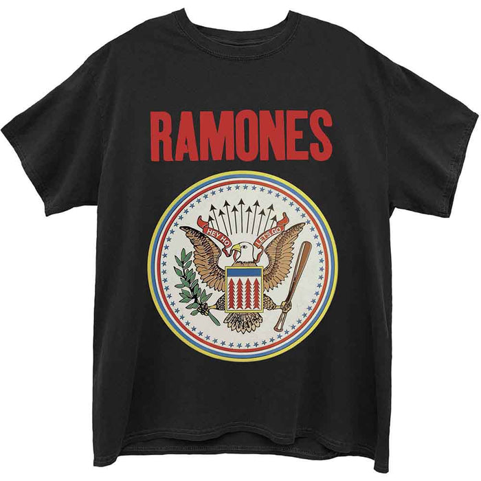 Ramones Full Colour Seal Black Small Unisex T-Shirt