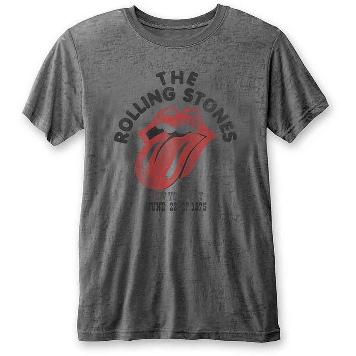 Rolling Stones NYC 75 Charcoal Small Unisex T-Shirt