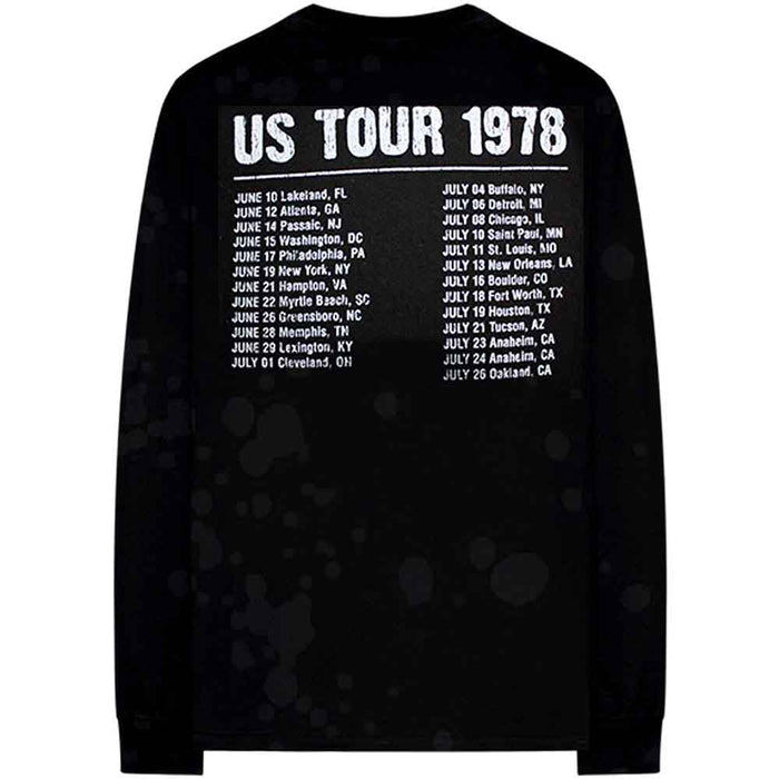 Rolling Stones US Tour '78 Black Large Unisex Long Sleeved T-Shirt