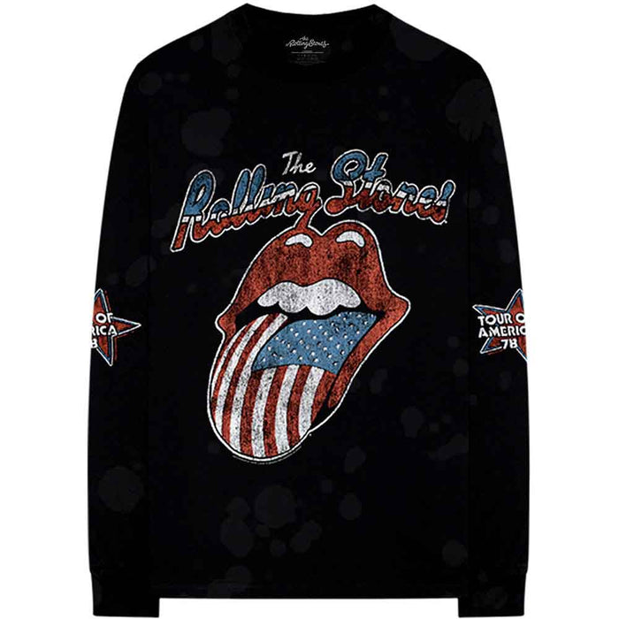 Rolling Stones US Tour '78 Black XXL Unisex Long Sleeved T-Shirt