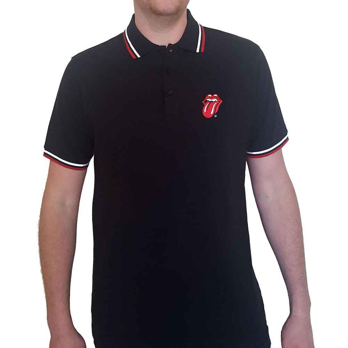 Rolling Stones Classic Tongue Black X-Large Unisex Polo