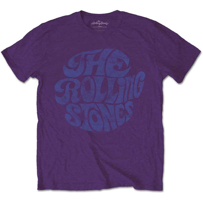 Rolling Stones Vintage 70's Logo Purple XL Unisex T-Shirt
