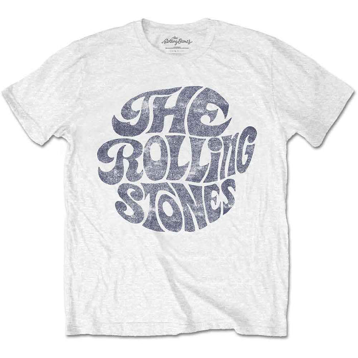 Rolling Stones Vintage 70's Logo White XXL Unisex T-Shirt