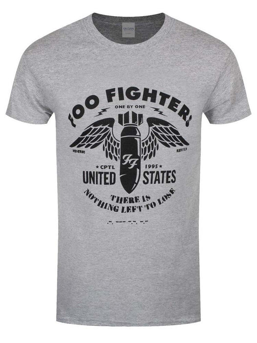 Foo Fighters Stencil T-Shirt Grey X-Large Mens New