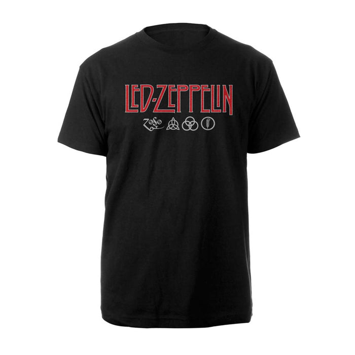 Led Zeppelin Logo Black Medium Unisex T-Shirt