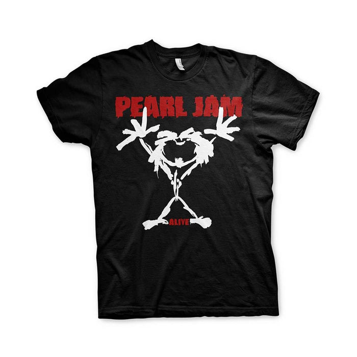 Pearl Jam Stickman T-Shirt Black Large Mens New