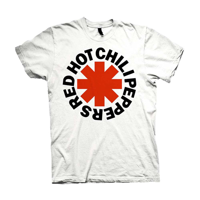 Red Hot Chili Peppers Red Asterisks T-Shirt White Medium Mens New