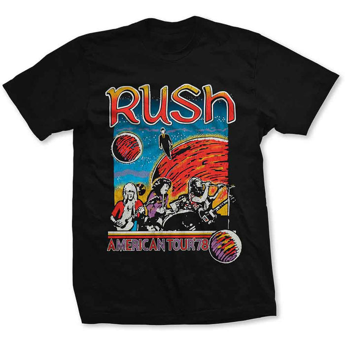 Rush US Tour 1978 Black Small Unisex T-Shirt