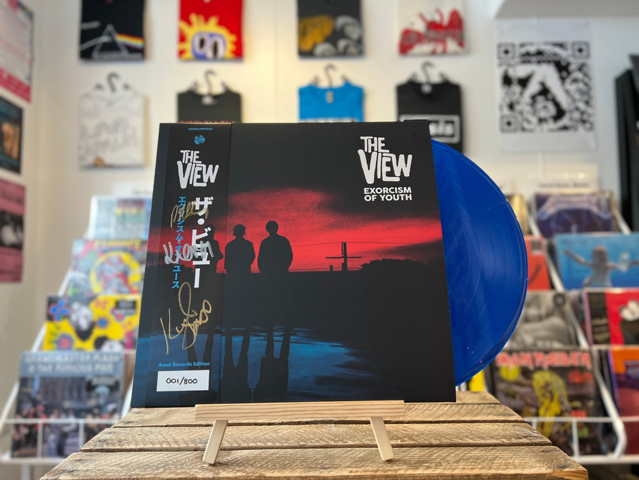 The View Exorcism of Youth Vinyl LP Signed Transparent Blue Colour Assai Obi Edition 2023