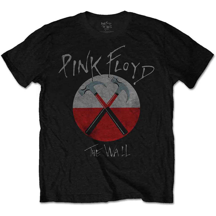 Pink Floyd The Wall Hammers Logo Black Large Unisex T-Shirt